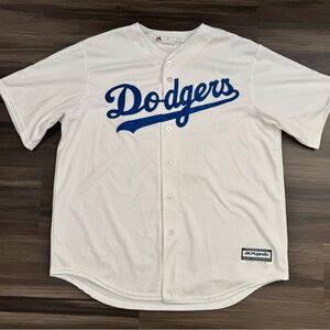 Majestic Los Angeles Dodgers Vin Scully #67 MLB Cool Base Stitch Jersey Men’s XL